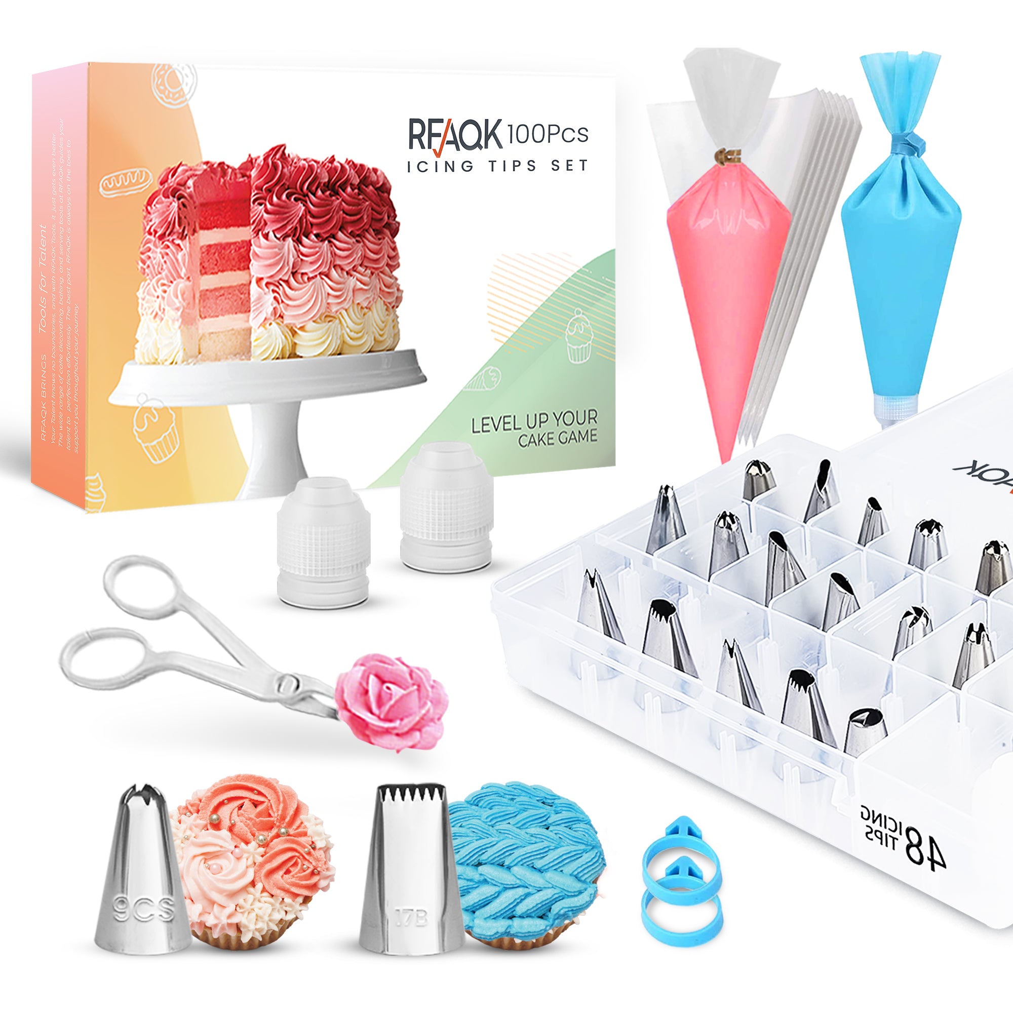 Now Order 100-pcs of Icing Tips Icing Bags RQFQK – RFAQK