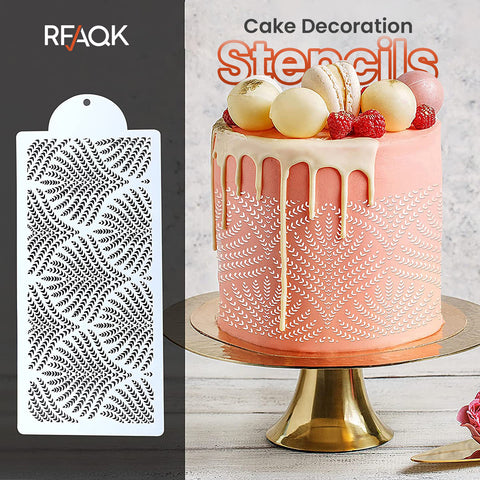 3 Plastic stencils - cake accessories - RFAQK