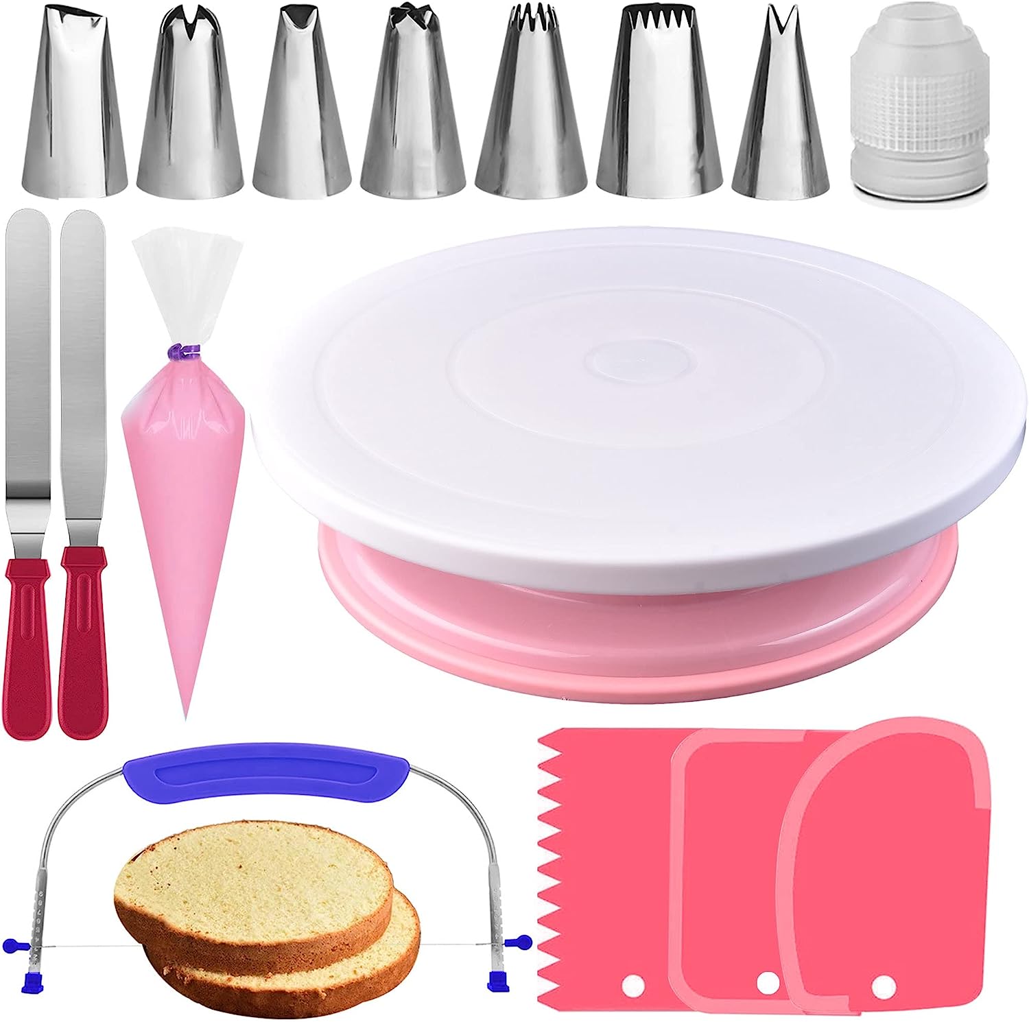 Buy 35-pcs Pink Cake Decorating Kit - RFAQK