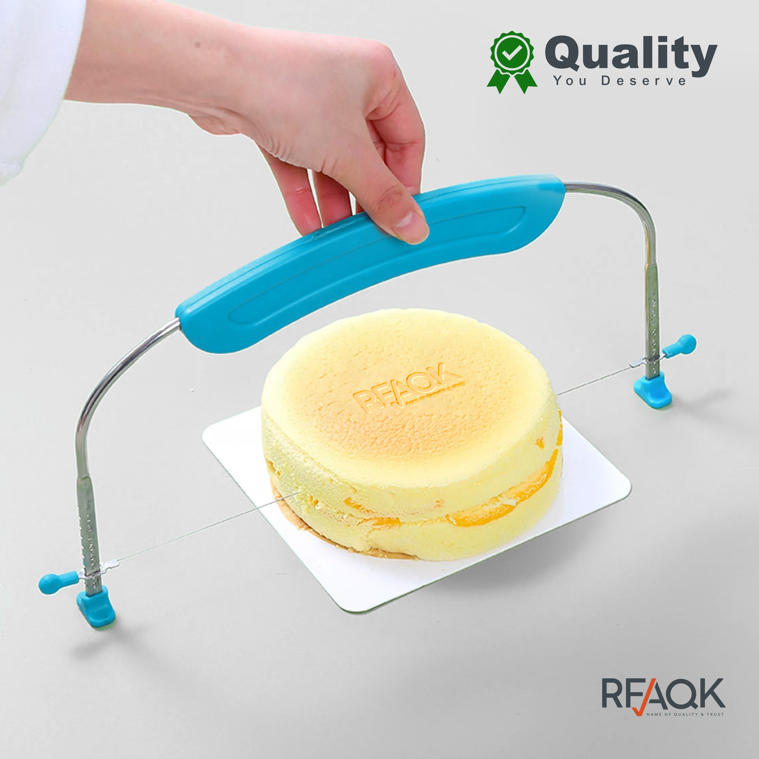 Adjustable Wire Cake Leveler Cutter - Stainless Steel Baking Tool For Layer Slicing