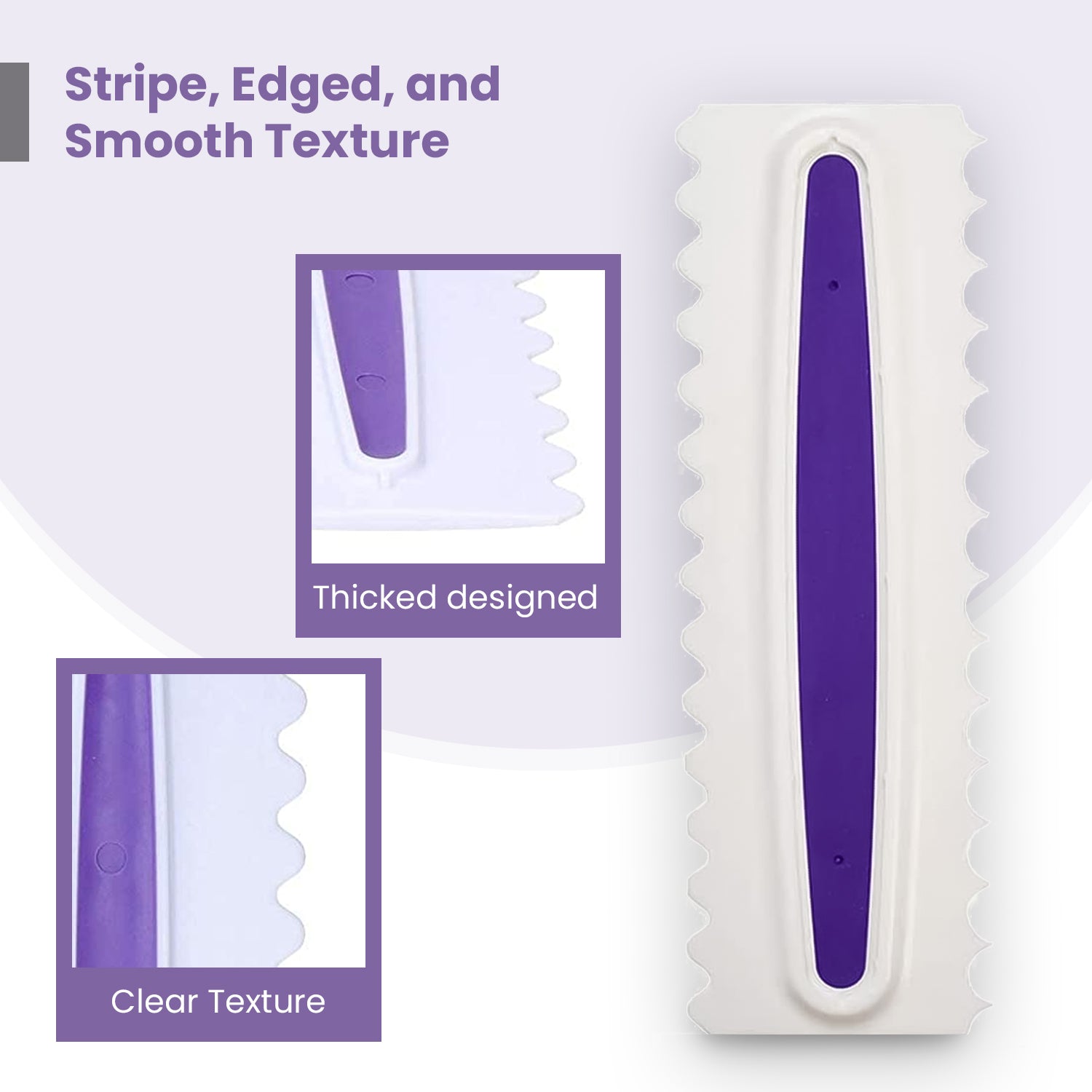 Features of large icing smoother combs - RFAQK