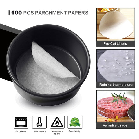 parchment papers (9 inches) - FAQK Cake Baking Tools